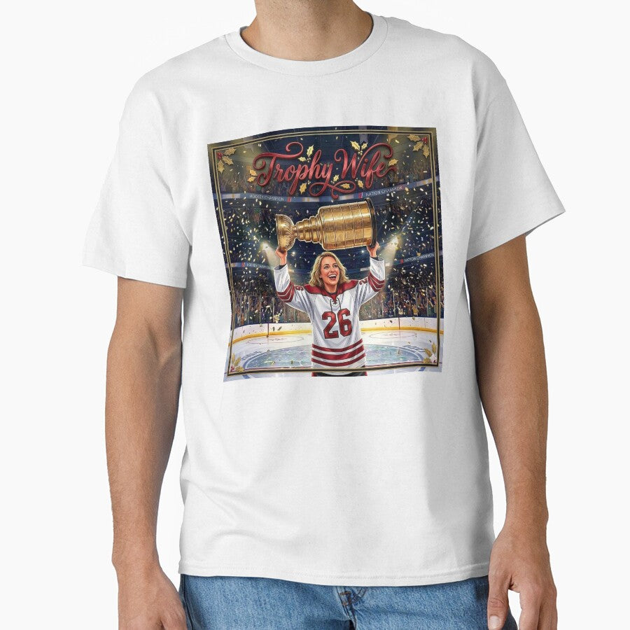 Trophy Wife Funny Hockey Championship Art by NeonOut
