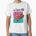 Classic Custom Car T-Shirt design The Red Roadster by Robert Hills