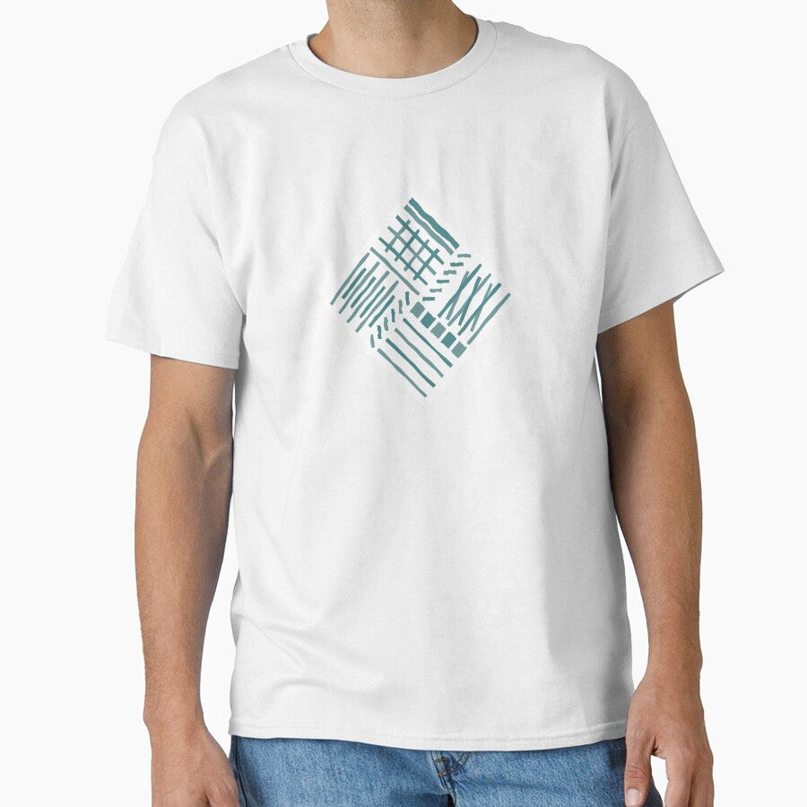 Hand-drawn Crossing Lines Pattern – Pastel Green by RoguePatterns