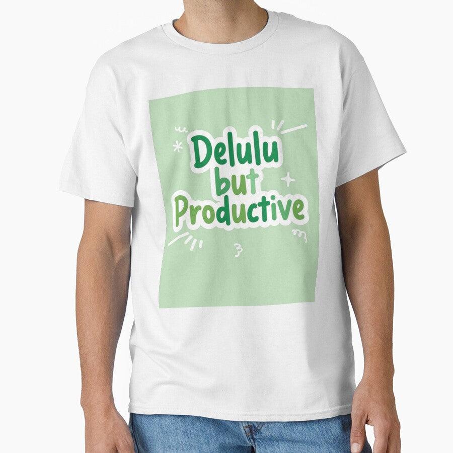 Green delulu phrases by Benevoleantrr Unisex , , , Long Sleeve Tee