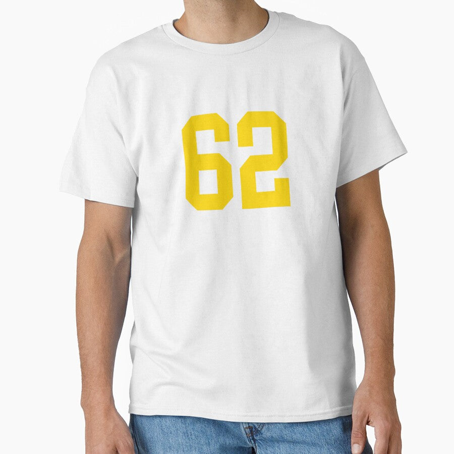 Bold Yellow Sport Number 62 by NECHSTORE