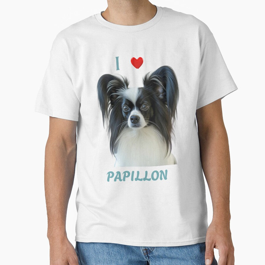 I Love Papillon dog, Dog Lover, Gift for Dog Lovers by YourCozyPattern