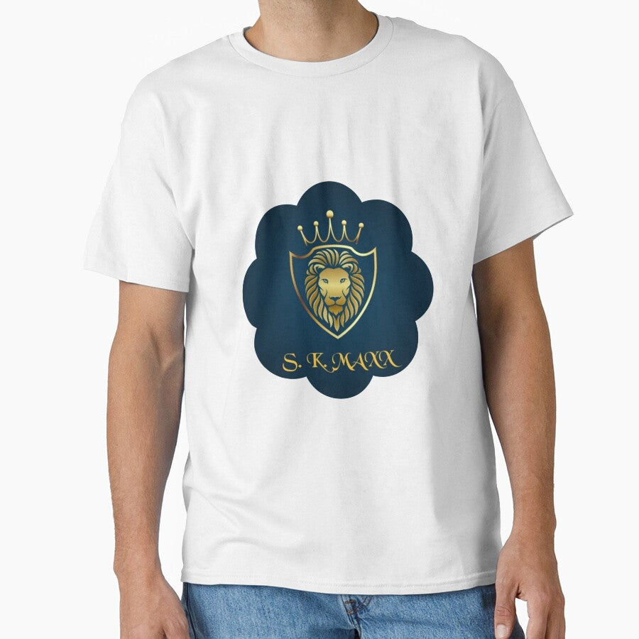Branded gold lion logo pattern by SKMAXX
