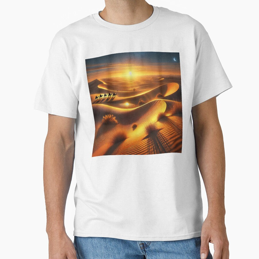 Golden Sahara Dunes - A Desert Sunset Dream by Meta2Physical