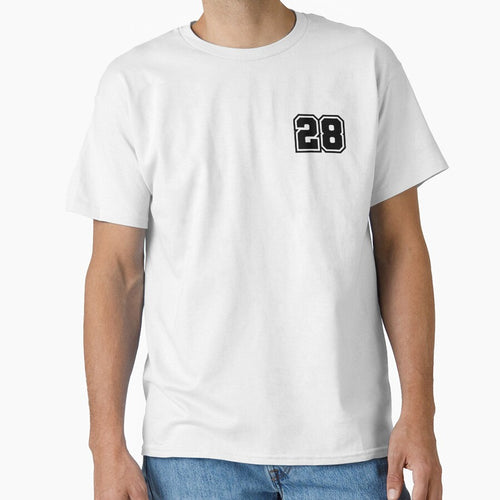 28 Number - Classic Minimalist Digit by stickerorange