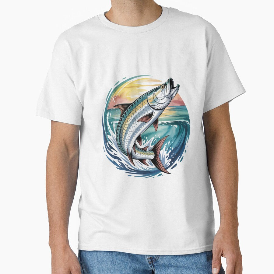 Tarpon in Tropical Storm - Sport Fishing Design by FusiTink