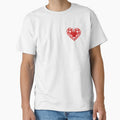 Valentine's Day Heart Boyfriend Girlfriend Red Floral Pocket by SStarDesigns