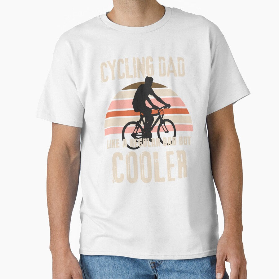 Cycling Dad Like A Regular Dad But Cooler - Father's Day by BronikowskiART