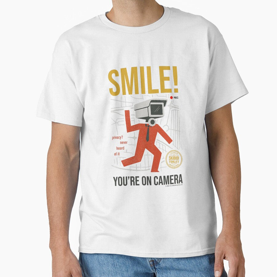 Skibidi Toilet Smile Camera Meme Graphic Poster Design by aliciabbja