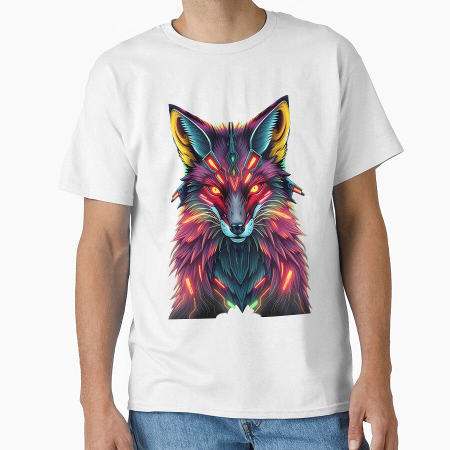 Neon Cyber Fox by DaniArtDesign81