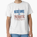 Resistance Is Patriotic – Vintage Americana Typography Design by frolicandlarks