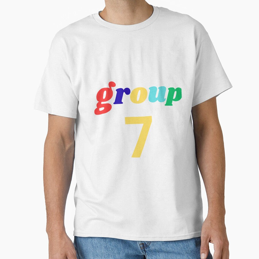 Group 7 Team Spirit - Bright Multicolored Letters by strongdisgner