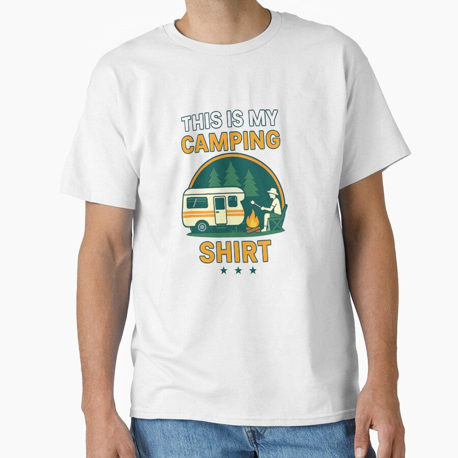 This Is My Camping Shirt Funny Camper by cawtoon
