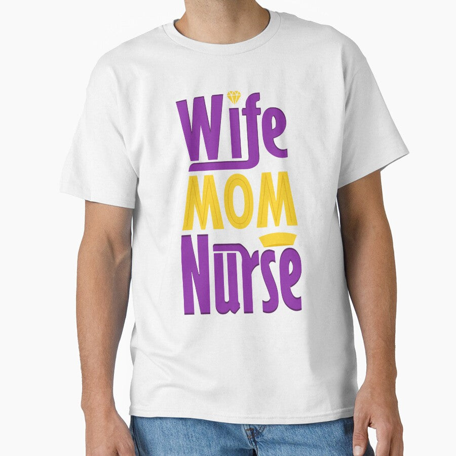 Wife Mom Nurse by S Cube Design