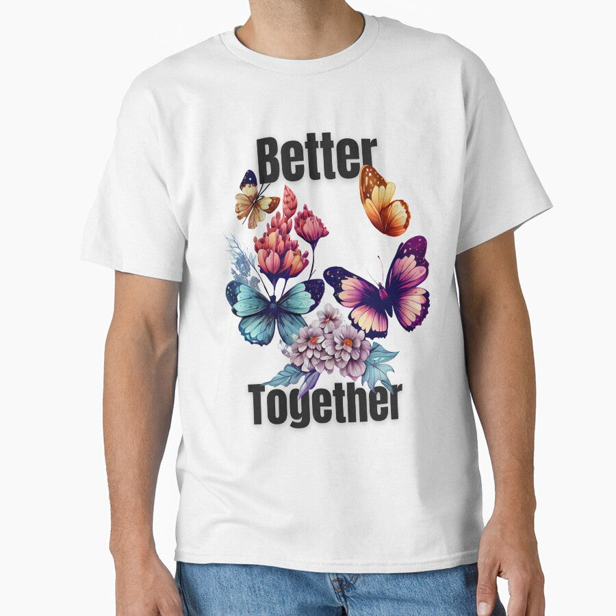 Better Together Typography T-Shirt | Positive Quote Design by amarprints