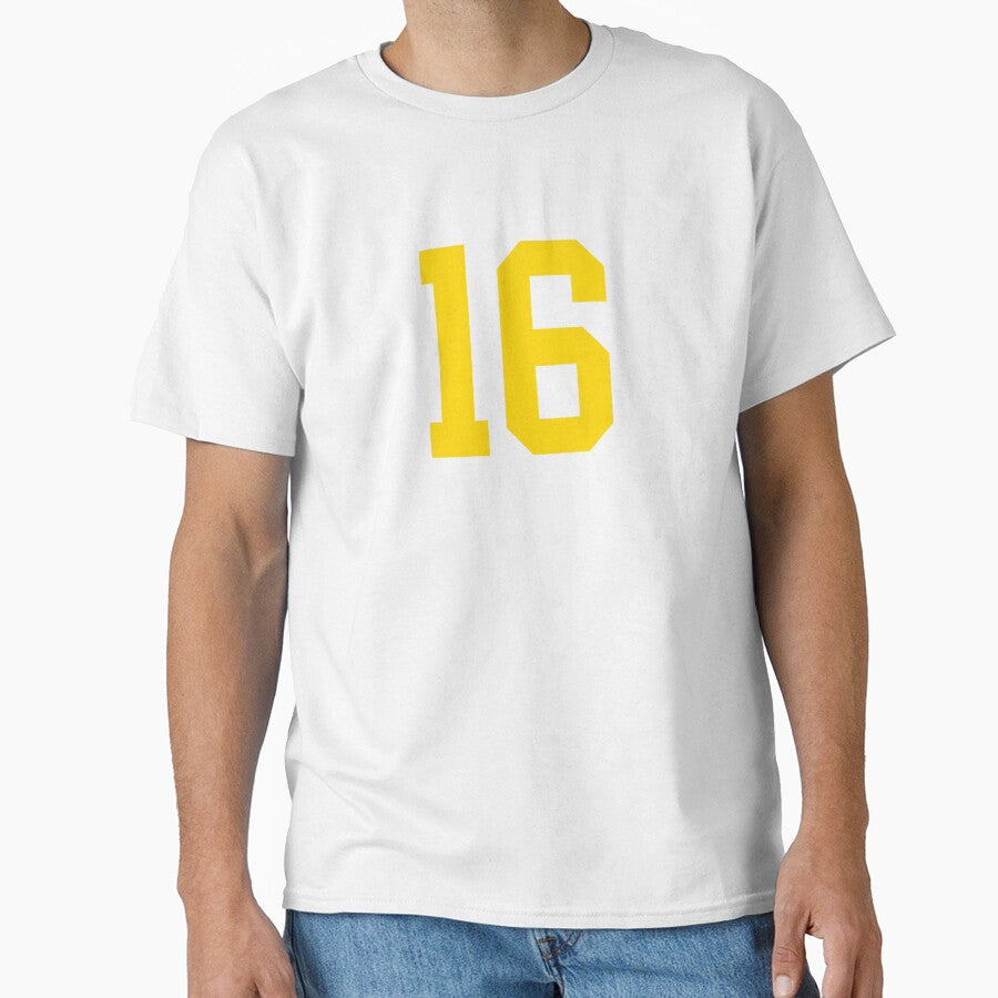 Bold Yellow Sports Number 16 by NECHSTORE
