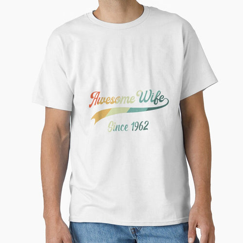 60th Wedding Aniversary Gift For Her Awesome Wife Since 1962 by mchargue12