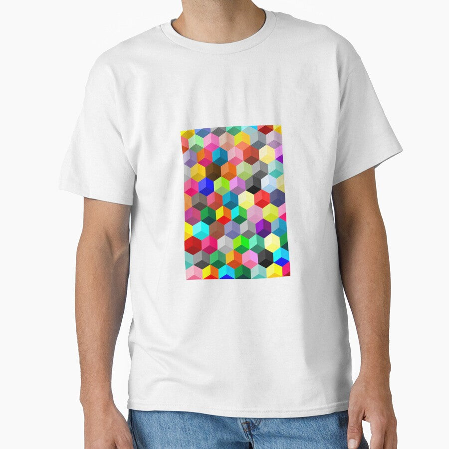 Colorful Hexagonal Pattern-Honeycomb Cubes by Saurabh5814
