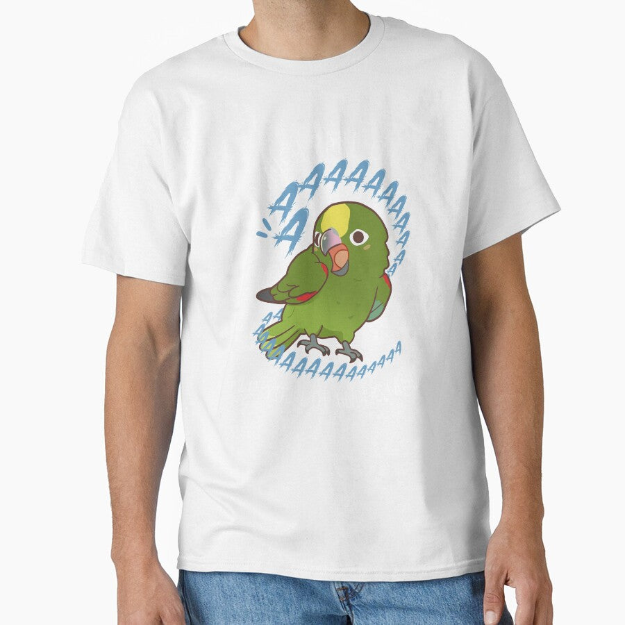 Yellow-crowned Amazon Parrot Aaaa by Clara Hollins