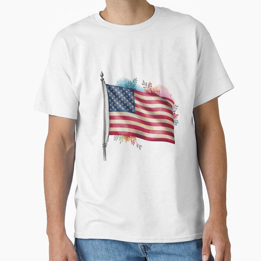 American Pride Flag – Stars and Stripes Artwork by artedigital99
