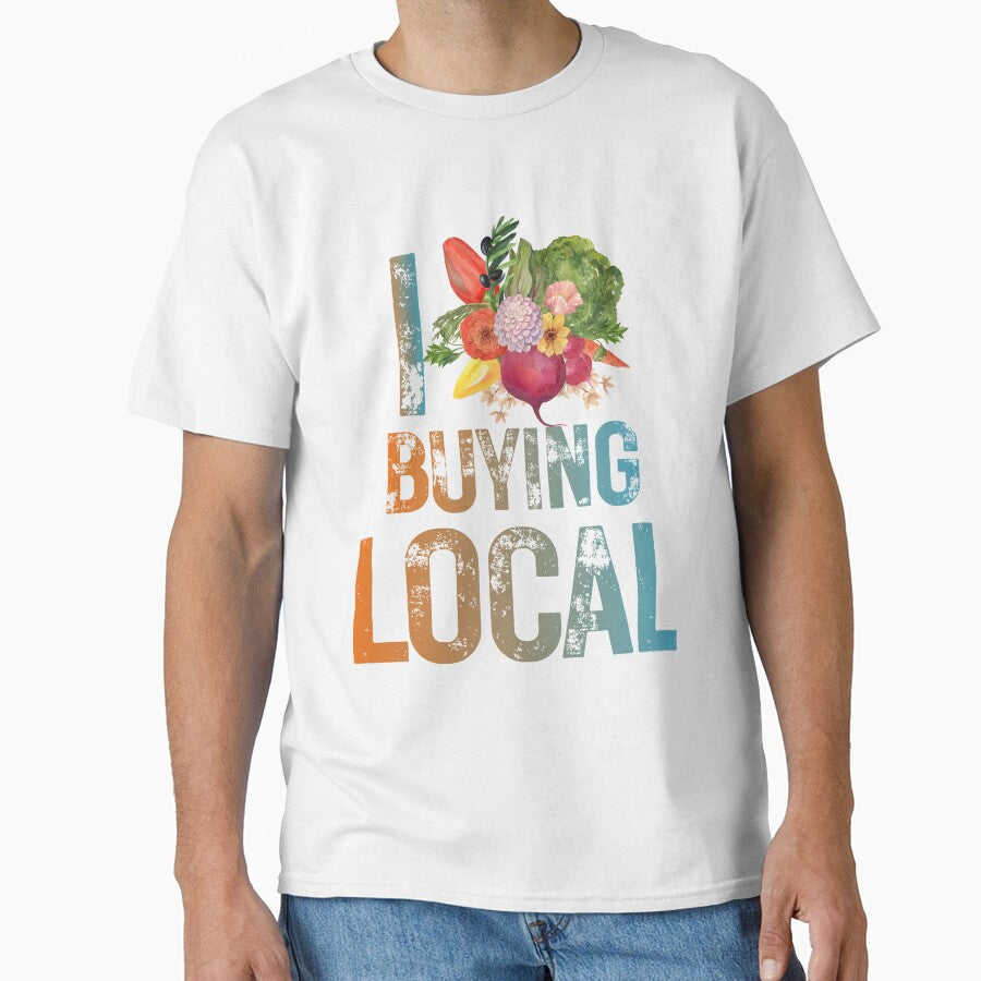 Local Farmers  Support Produce Print / I Love Buying local by Thehatinthecat