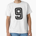 No. 9 / Player Number Nine / Football Player Number 9 (Black) by STUDIO-72