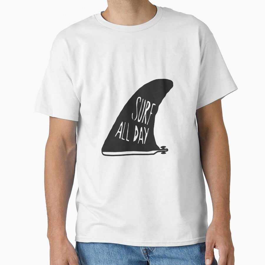 Surf surfing surf all day quotes fin by Tropical Blood Unisex , , , Long Sleeve Tee