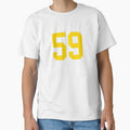 Bold Yellow Sport Number 59 by NECHSTORE