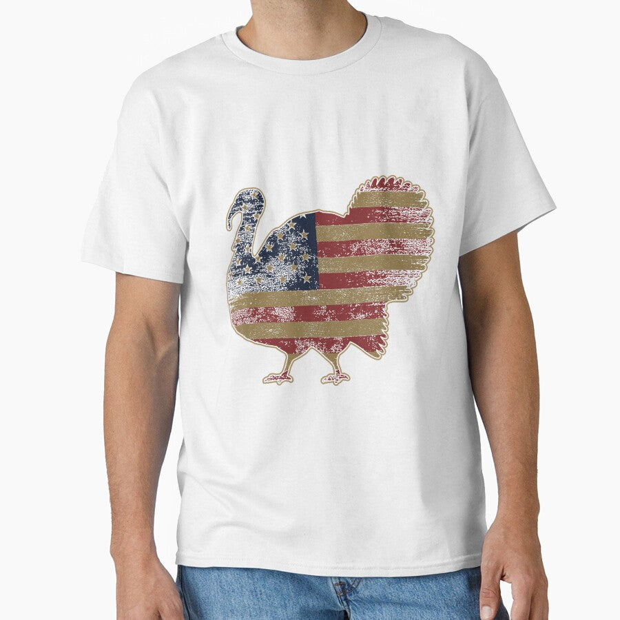 Vintage American Flag Turkey Patriotic by ElectionCzer