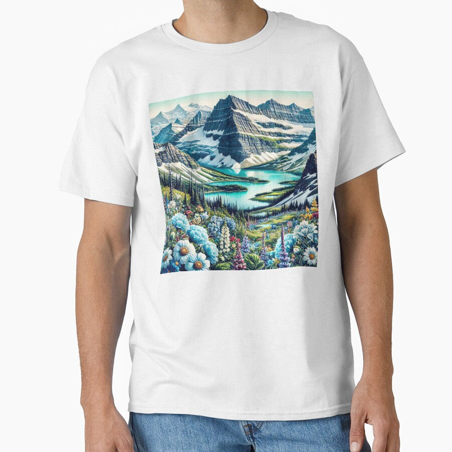National Parks Series #29 – Glacier National Park Majestic Landscape by Meta2Physical