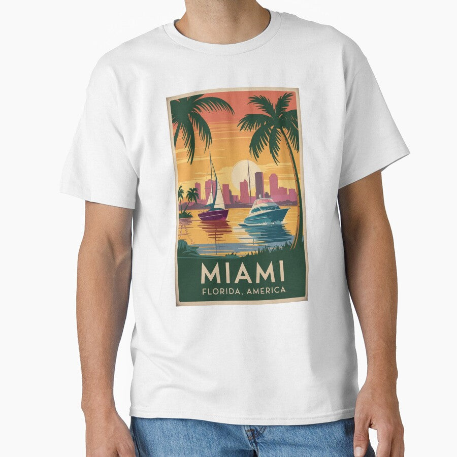 Miami Vintage Travel Poster by TravelerRat
