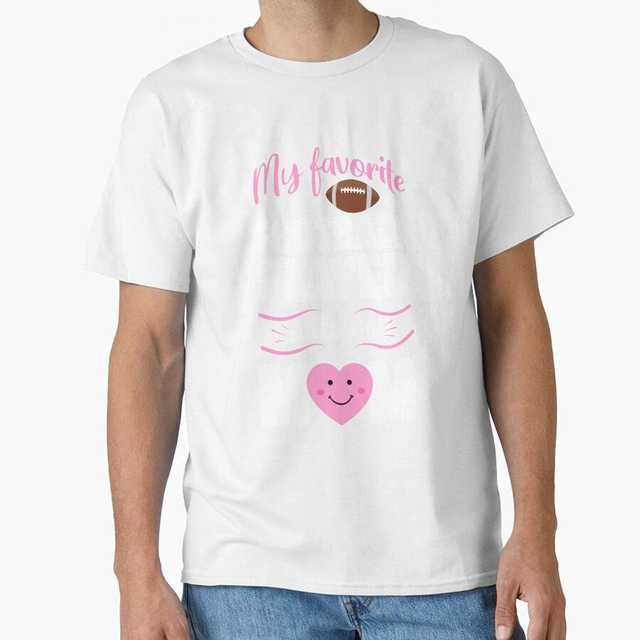 Favorite Football Player Calls Me Mom by Funny Shirts Matter