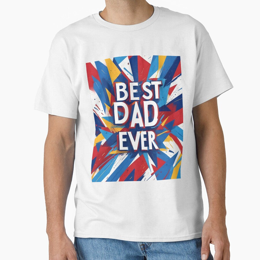 Best Dad Ever - Vibrant Father's Day Design by NestaStore