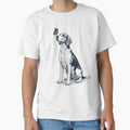 Vintage American Foxhound with Butterfly Dog Lover by DoodleTortle