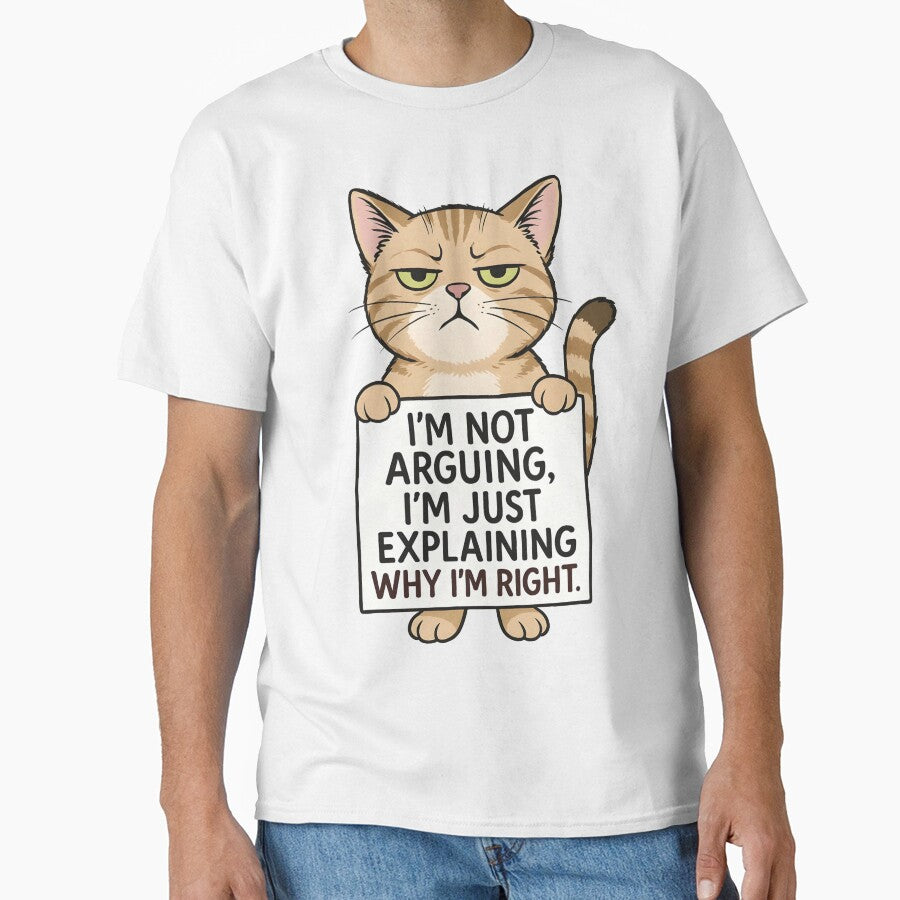 I’m Not Arguing, I’m Just Explaining Why I’m Right – Funny Cat Design by WAUZ