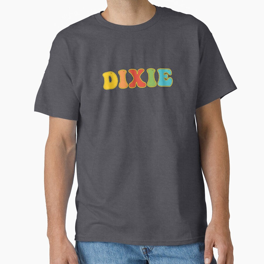 ❤️ Dixie Personalized Name Wavy Retro Shirt, Coffee Mug, Sticker Gift by HelixPedia
