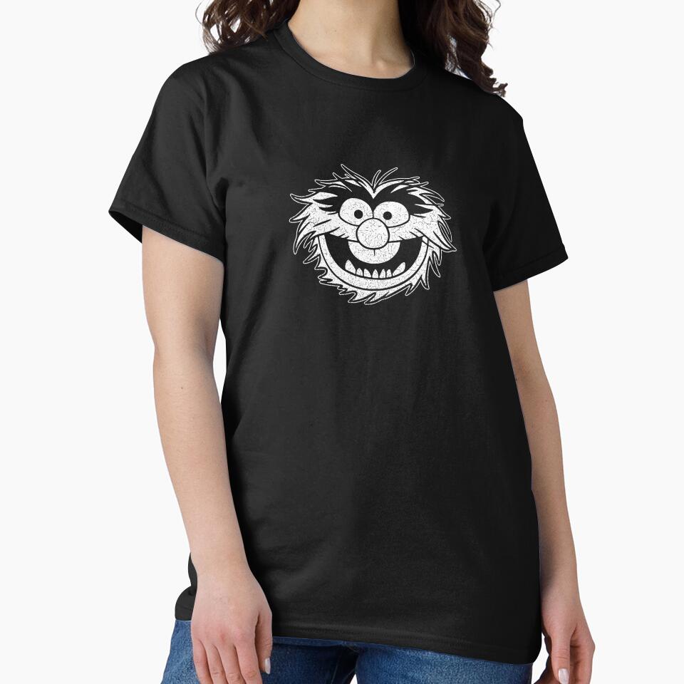 Muppets - Animal - Distressed - White by IfDesignGroup