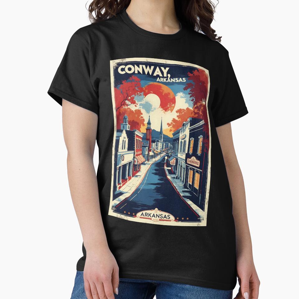Conway Arkansas USA Vintage Travel Tourism by TravelersGems