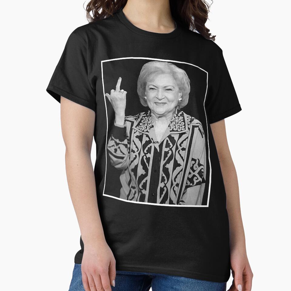 Betty White Middle Finger by FortyTwoCustomm