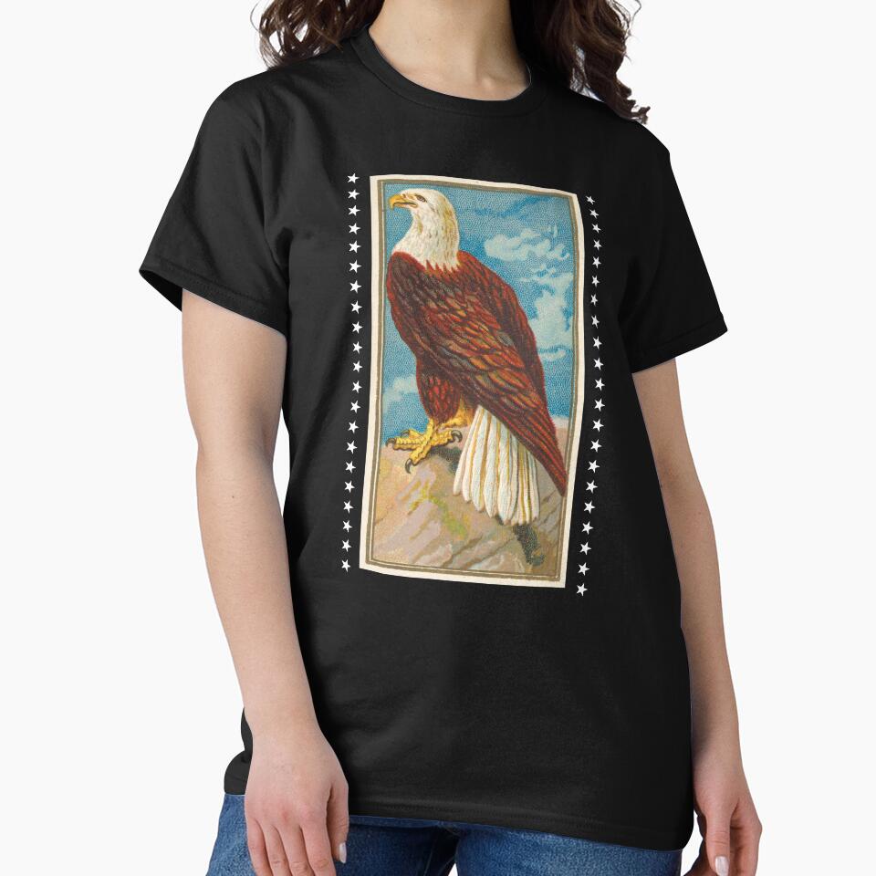 Vintage Illustration - American Bald Eagle by TMBTM