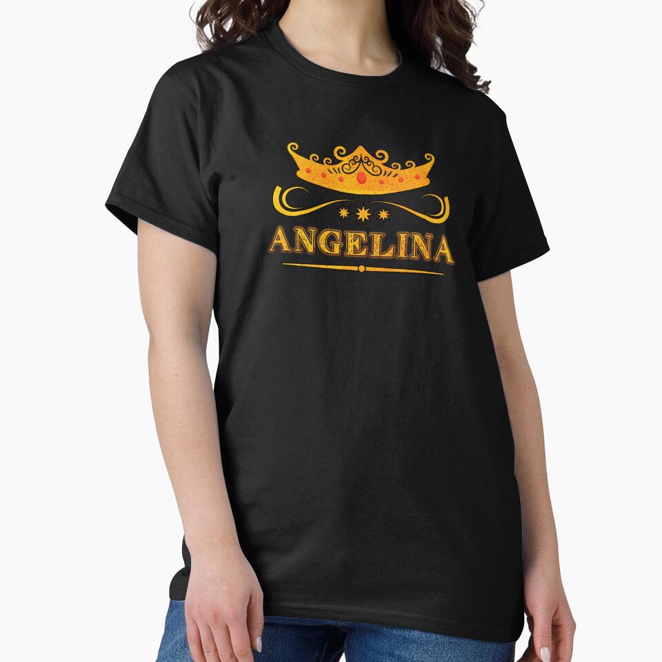 Angelina Personalized Name With Crown - Cool & Custom Gift for Girls, Teens by Oussinc