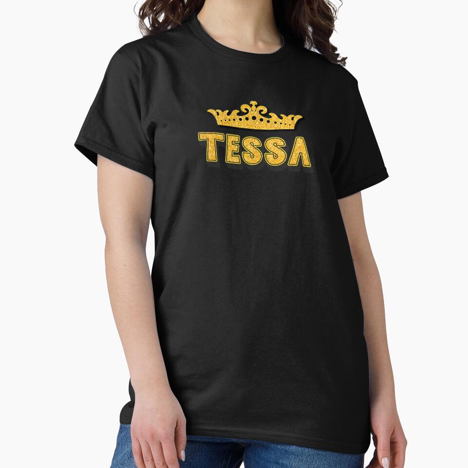 Tessa Personalized Funny Custom Name Crown Design by Watsonarts