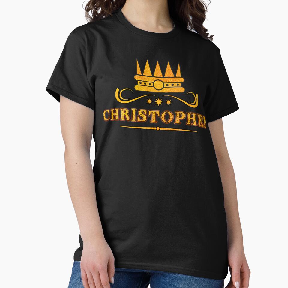 Christopher Personalized Funny & Unique Custom Name Design for Men, Teens, and Boys by Watsonarts