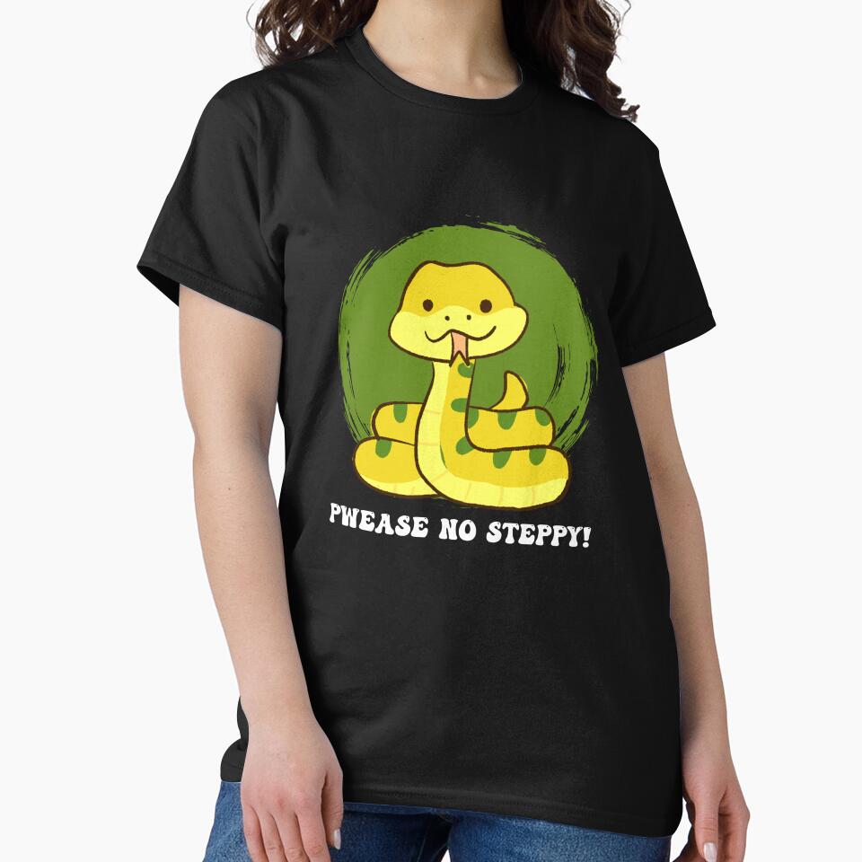 pwease no steppy! grunge rounded circle behind snake gadsden flag political meme funny gift for americans by ArtistryPrint