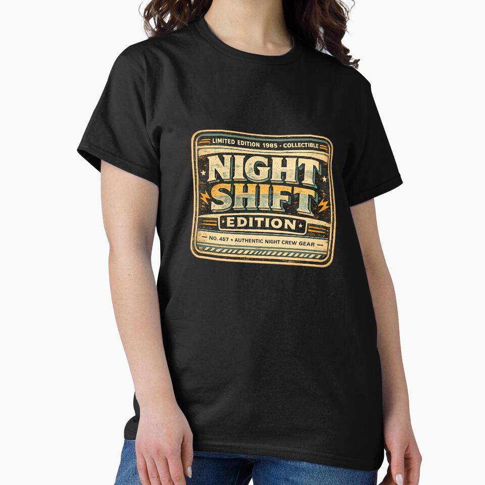 Night Shift Edition - Limited Edition Retro Worker Design by Golden Era Studio