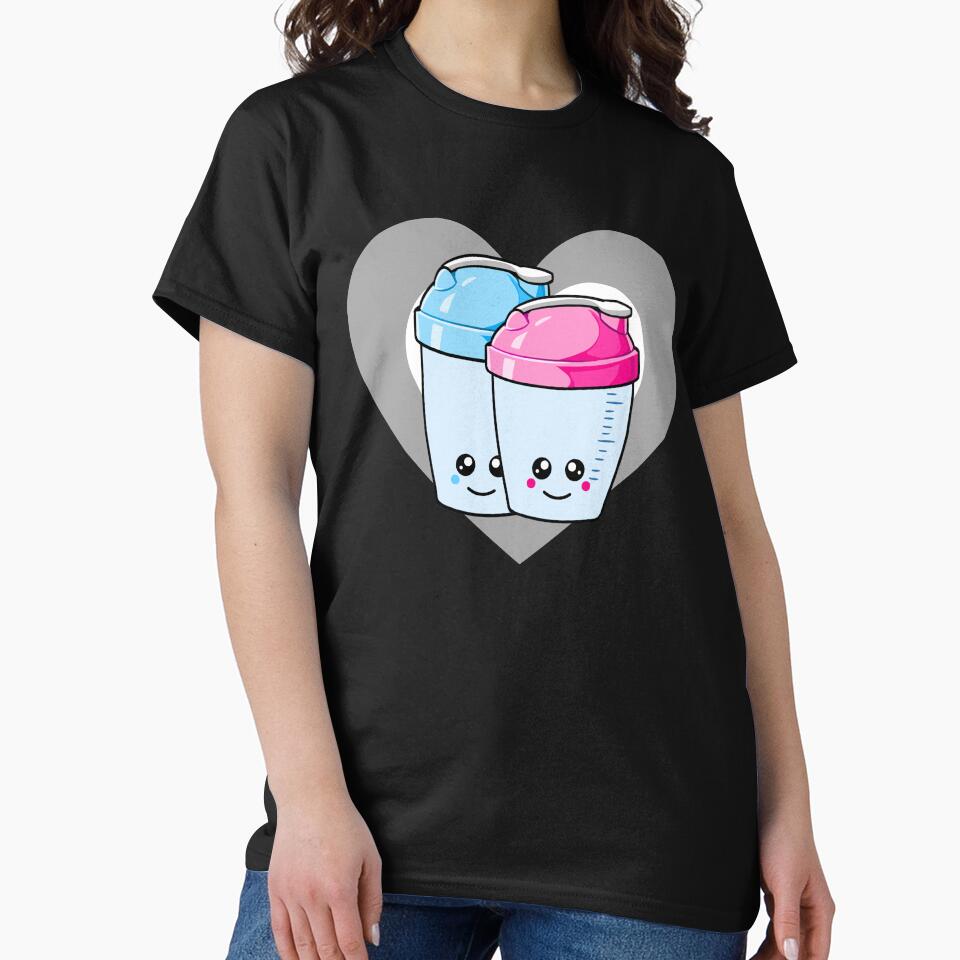 Cute Protein Shaker Heart for Kawaii Fitness Lovers by eternallygifted Unisex , , , Long Sleeve Tee