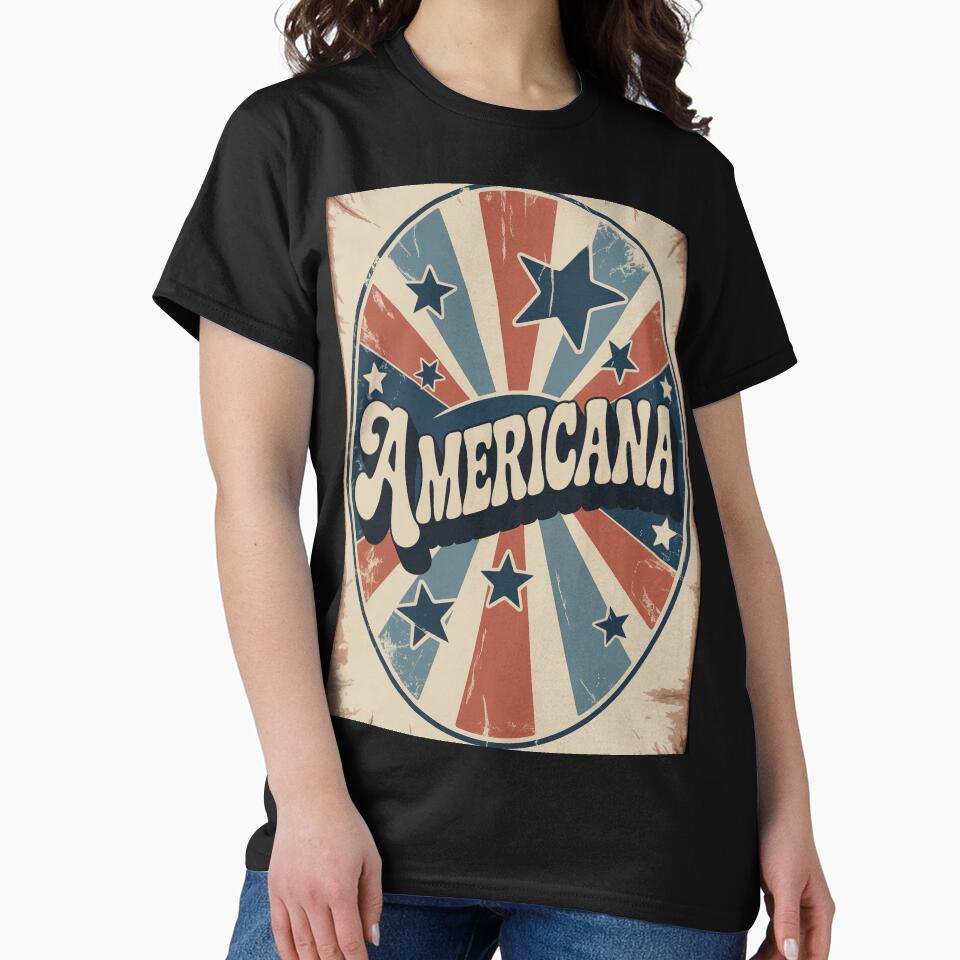 Retro USA Patriotic Badge – Vintage 70s Circular Americana by OldGloryForge