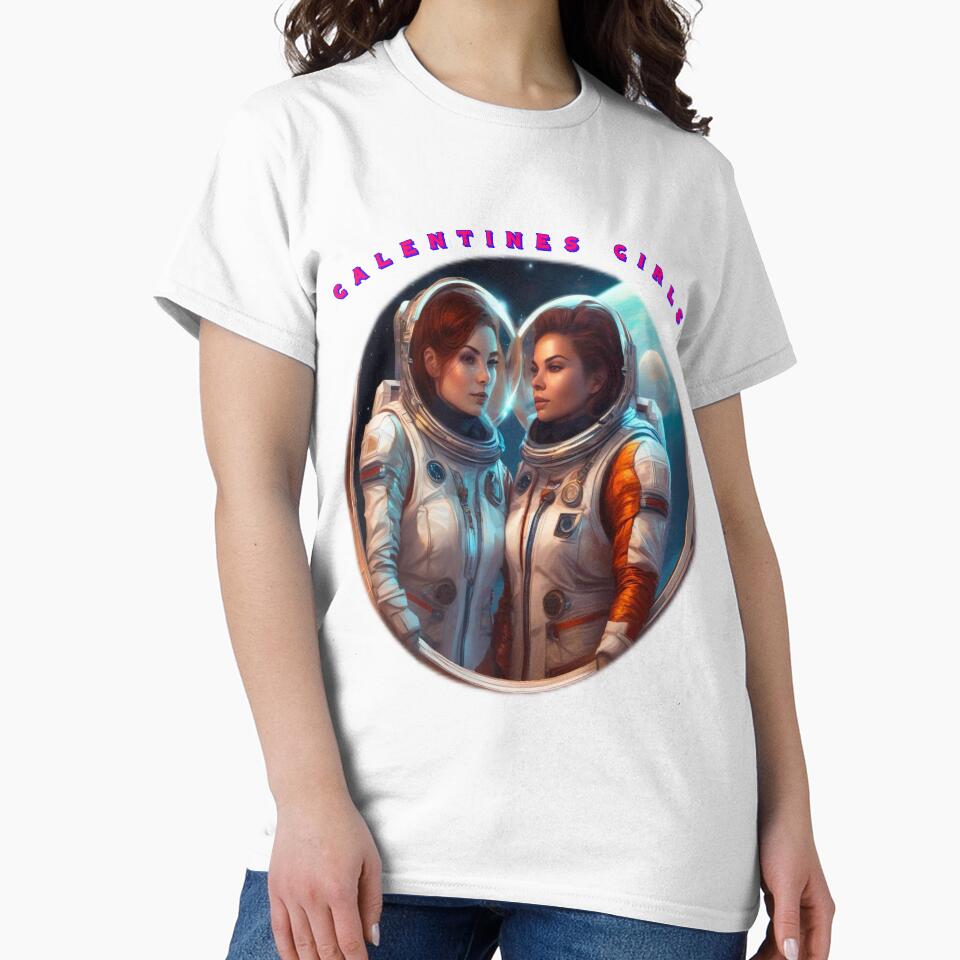 Super Cool Spacewomen galentines girls thinking of galentines day gifts and exchanging galentines days wishes by sailorsam1805