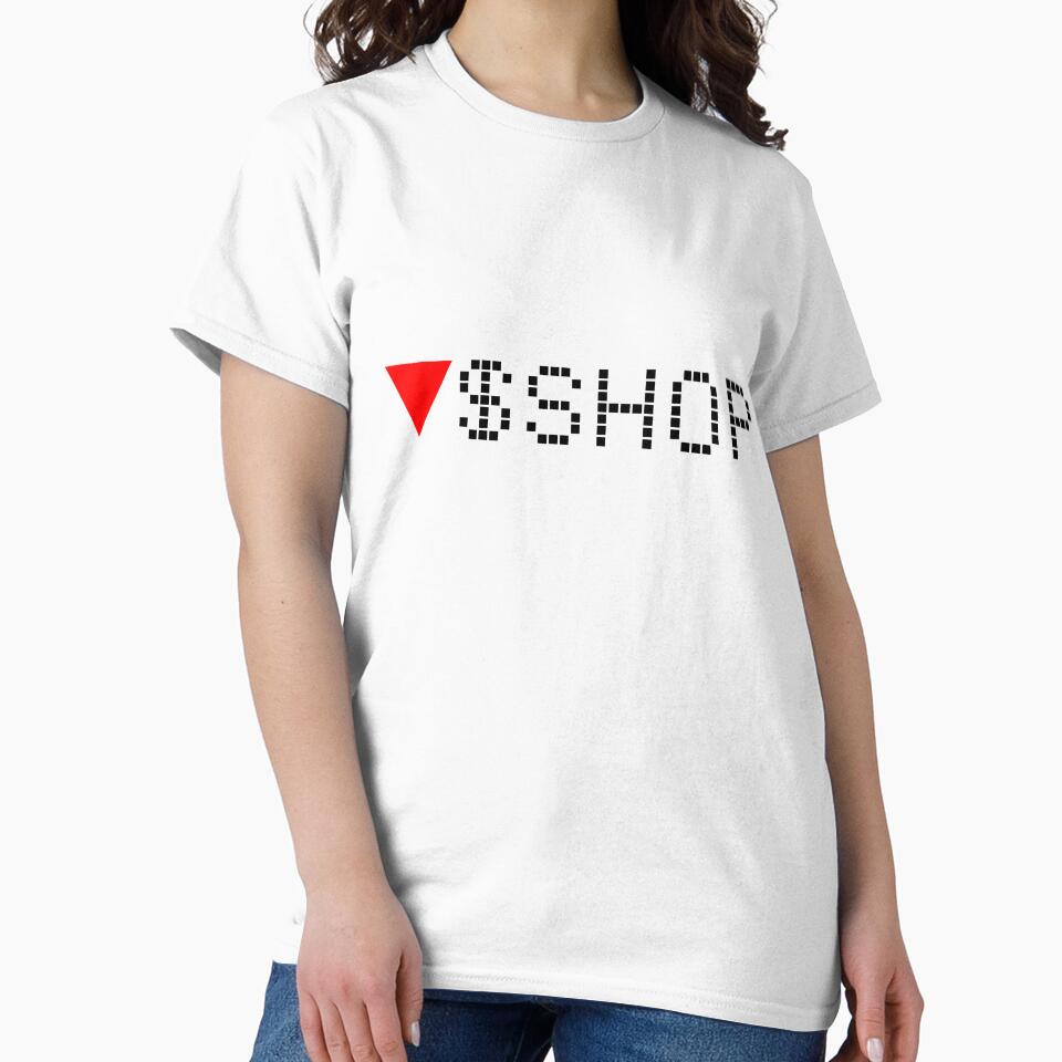 Shopify Stock Ticker Red - Black Font by frankyou