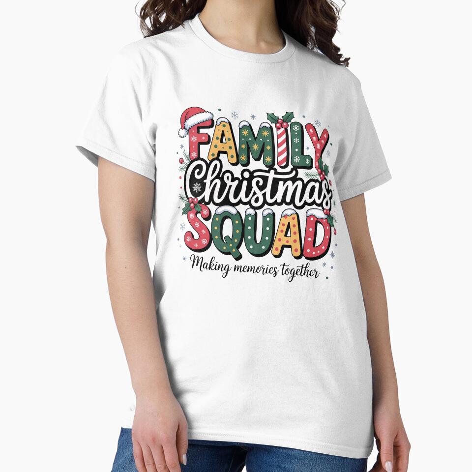 Santa's Favorite Human  Merry Christmas squad Custom Christmas Gifts T-Shirts, Mugs & More Print on Demand Shop by kaka8888